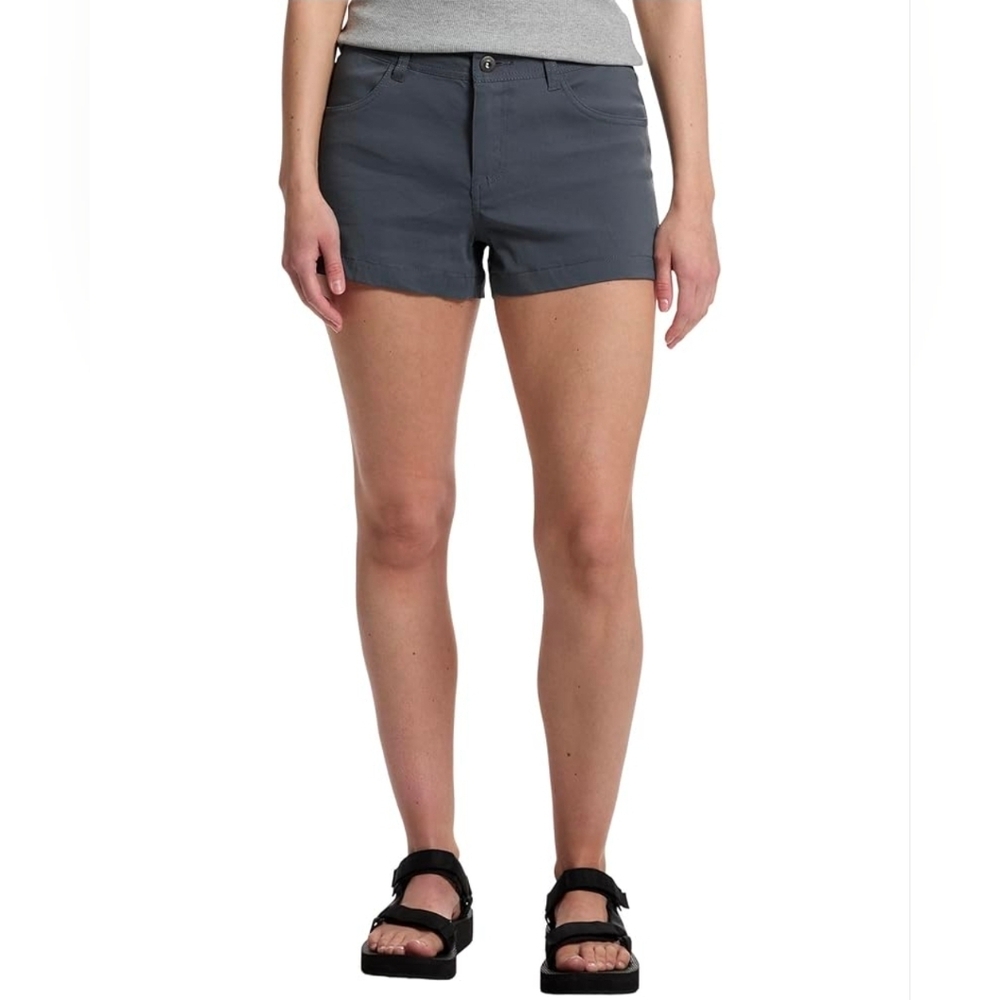 Size 12 prAna Stretch Zion Halle Shorts Thundercloud Gray Color With Pockets - Picture 1 of 9